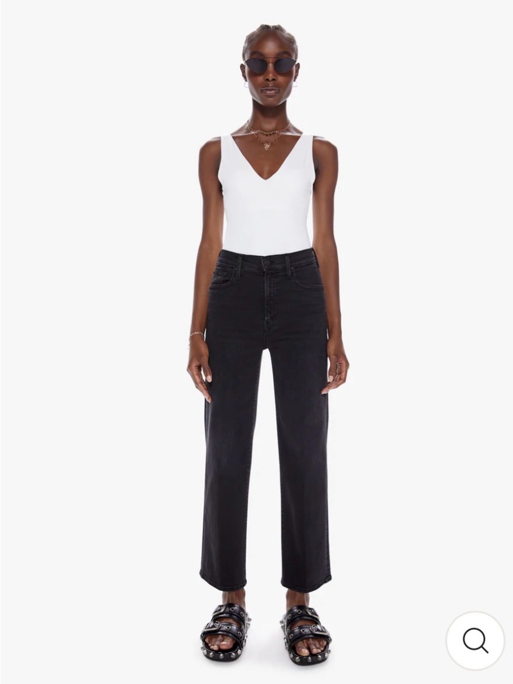 MOTHER the Rambler Zip Ankle Jean in Vroom